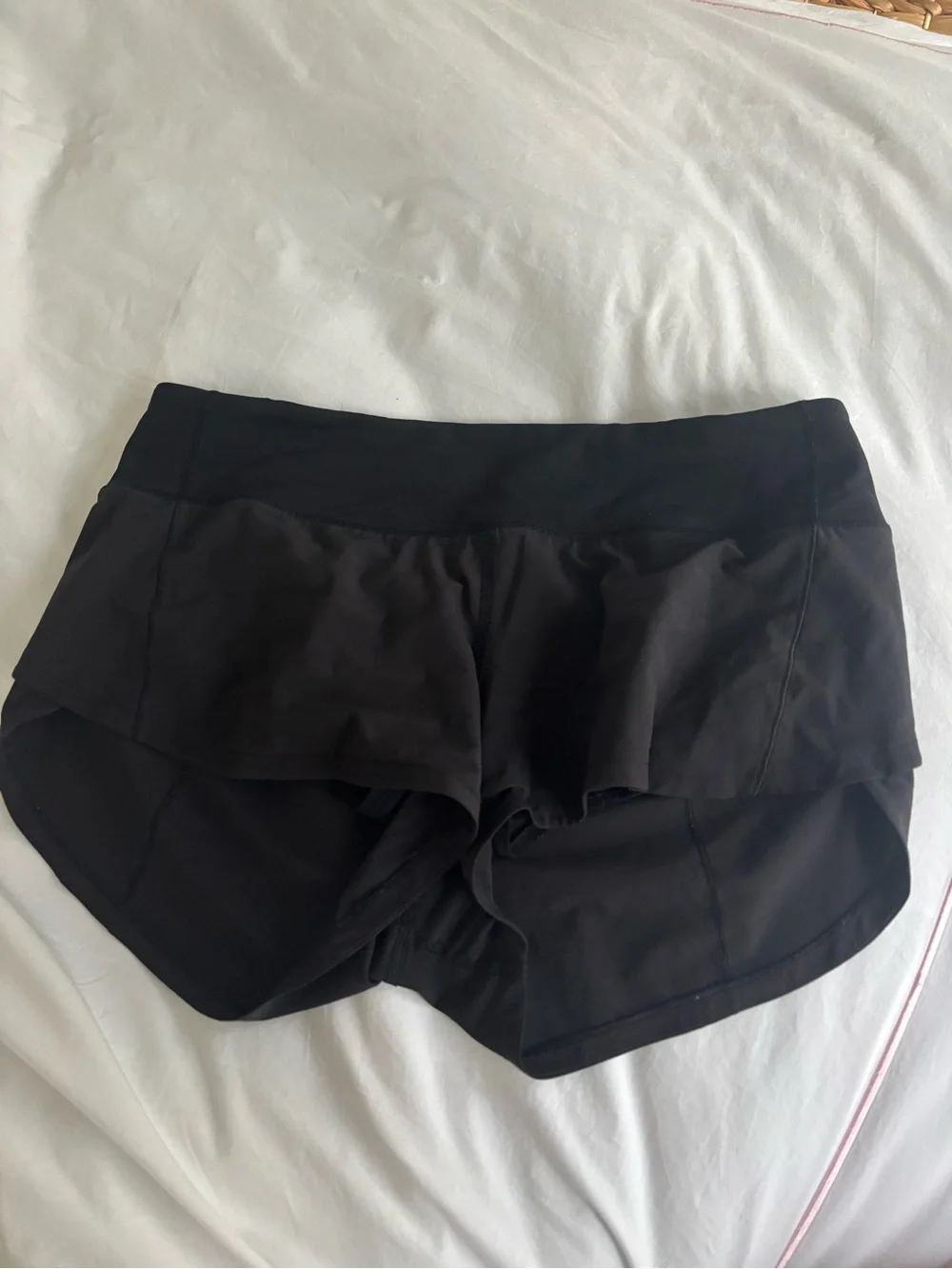 lululemon athletica Black Athletic Skort Shorts